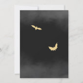 Modern volwassen Halloween verjaardagsfeest Kaart (Achterkant)