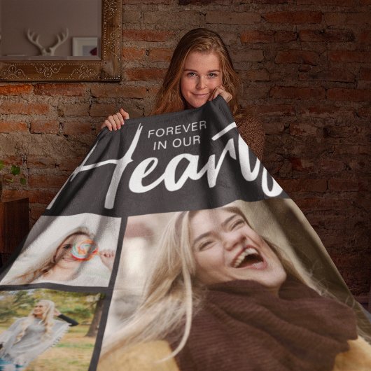 Modern voor altijd in ons hart | Memorial Fleece Deken