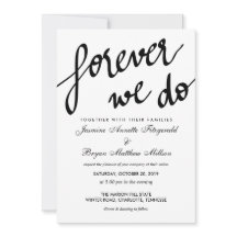 Modern voor altijd maken we een kalligrafie-bruilo