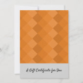 Modern voor elke gelegenheid cadeaubon (Voorkant)