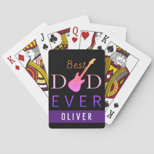 Modern voor hem Guitar Beste vader ooit vaderdag Pokerkaarten