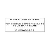 Modern voor mobiele storting alleen zaken  zelfinktende stempel (Design)