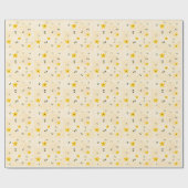 Modern voorjaar bloemig bijen patroon inpakpapier (Vlak)