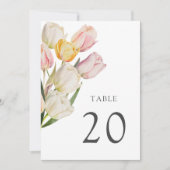 Modern voorjaarstafelnummer (Voorkant)