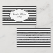 Modern voorlopig gestreept visitekaartje (Voorkant / Achterkant)