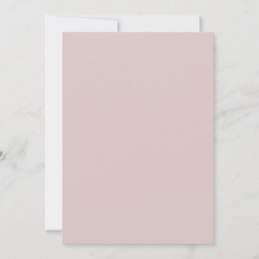 Modern voorstel | Blush en roze bruiloft Kaart (Achterkant)