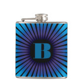 Modern Vortex met Initiaal Heupfles (Voorkant)