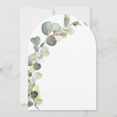 Modern Vrijgezellenfeest Botanische Eucalyptus Boh Kaart (Achterkant)