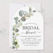 Modern Vrijgezellenfeest Botanische Eucalyptus Boh Kaart (Voorkant)