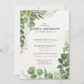 Modern Vrijgezellenfeest Botanische Eucalyptus Boh Kaart (Voorkant)