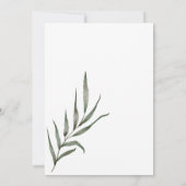 Modern Vrijgezellenfeest Botanische Eucalyptus Boh Kaart (Achterkant)