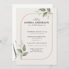 Modern Vrijgezellenfeest Botanische Eucalyptus Boh Kaart