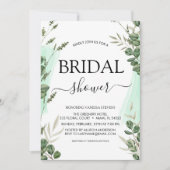 Modern Vrijgezellenfeest Botanische Eucalyptus Boh Kaart (Voorkant)