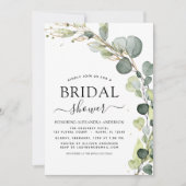 Modern Vrijgezellenfeest Botanische Eucalyptus Boh Kaart (Voorkant)