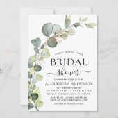 Modern Vrijgezellenfeest Botanische Eucalyptus Boh Kaart (Voorkant)