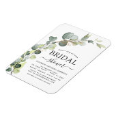 Modern Vrijgezellenfeest Botanische Eucalyptus Boh Magneet (Linkerzijde)