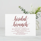 Modern Vrijgezellenfeest Brunch Celebration Invita Kaart (Staand voorkant)