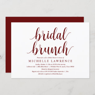 Modern Vrijgezellenfeest Brunch Celebration Invita Kaart