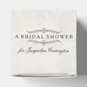 Modern Vrijgezellenfeest Engels Roos Typografie Fa Bedankdoosjes (Bovenkant)