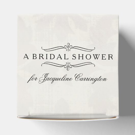 Modern Vrijgezellenfeest Engels Roos Typografie Fa Bedankdoosjes (Bovenkant)