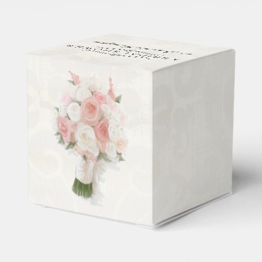 Modern Vrijgezellenfeest Engels Roos Typografie Fa Bedankdoosjes (Achterkant)