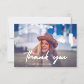 Modern Vrijgezellenfeest Foto Bedankkaart (Voorkant)