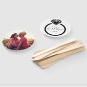 Modern Vrijgezellenfeest Foto Handwaaier (Niet-gemonteerd)