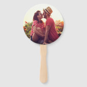 Modern Vrijgezellenfeest Foto Handwaaier (Voorkant)