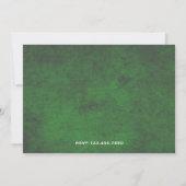 Modern Vrijgezellenfeest Green Tea Party Invitatio Kaart (Achterkant)