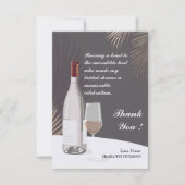 Modern Vrijgezellenfeest Host Bedankt Notitiekaartje (Voorkant)