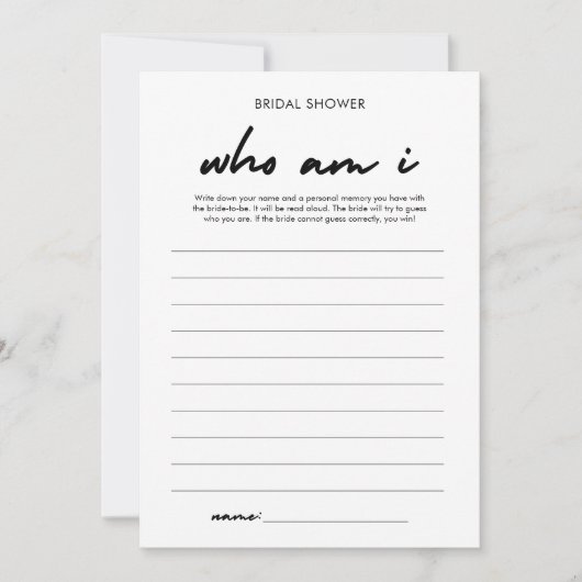 Modern Vrijgezellenfeest Memory Game Kaart (Voorkant)