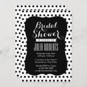 Modern Vrijgezellenfeest met zwarte en witte poold Kaart (Voorkant / Achterkant)