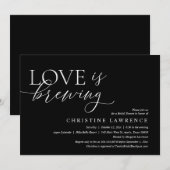 Modern Vrijgezellenfeest Party, Love is Breaming Kaart (Voorkant / Achterkant)