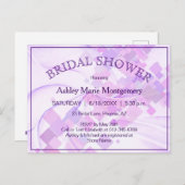 Modern Vrijgezellenfeest Pastel Paarse Violet Sjab Briefkaart (Voorkant / Achterkant)