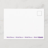 Modern Vrijgezellenfeest Pastel Paarse Violet Sjab Briefkaart (Achterkant)