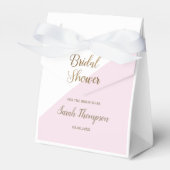 Modern Vrijgezellenfeest Roze Gouden Script Favor  Bedankdoosjes (Voorkant Zijde)