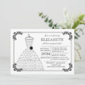 Modern Vrijgezellenfeest van het Bruggengraat Kaart (Staand voorkant)