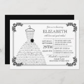 Modern Vrijgezellenfeest van het Bruggengraat Kaart (Voorkant / Achterkant)