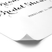 Modern Vrijgezellenfeest voor kalligrafie Poster (Hoek)