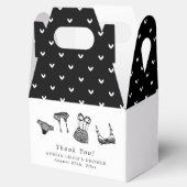 Modern Vrijgezellenfeest voor penseelschrijfbeveil Bedankdoosjes (Geopend)