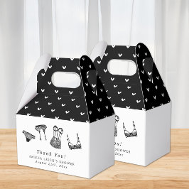 Modern Vrijgezellenfeest voor penseelschrijfbeveil Bedankdoosjes