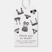 Modern Vrijgezellenfeest voor penseelschrijfbeveil Cadeaulabel (Voorkant)