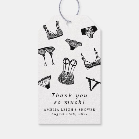 Modern Vrijgezellenfeest voor penseelschrijfbeveil Cadeaulabel (Achterkant)