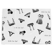 Modern Vrijgezellenfeest voor penseelschrijfbeveil Groot Cadeauzakje (Voorkant)