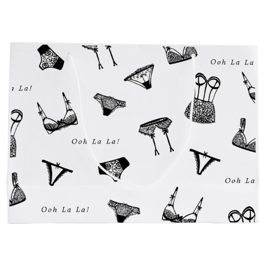 Modern Vrijgezellenfeest voor penseelschrijfbeveil Groot Cadeauzakje (Achterkant)