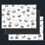 Modern Vrijgezellenfeest voor penseelschrijfbeveil Inpakpapier Vel<br><div class="desc">Een deel van een heerlijk Lingerie Vrijgezellenfeest collectie!</div>