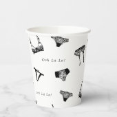 Modern Vrijgezellenfeest voor penseelschrijfbeveil Papieren Bekers (Links)