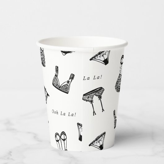 Modern Vrijgezellenfeest voor penseelschrijfbeveil Papieren Bekers (Rechts)