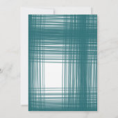 Modern Vrijgezellenfeest - Waterverf stripes Blauw Kaart (Achterkant)