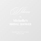 Modern Vrijgezellenfeest Welkom Mirror Decal Sign (Vel)